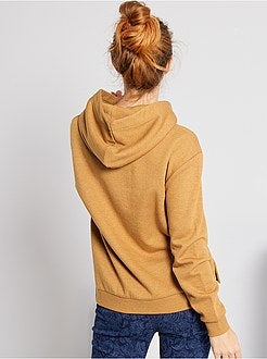 Sweater met capuchon en pailletten - Kiabi