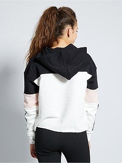 Sweater met capuchon en print - Kiabi