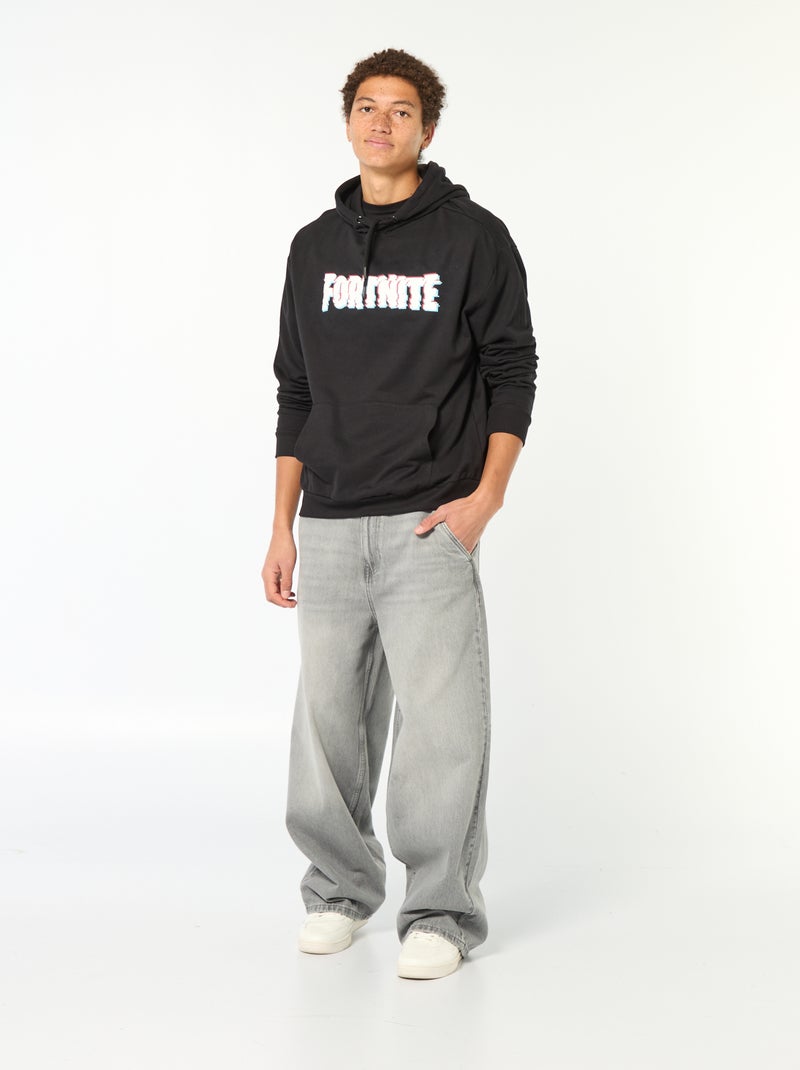 Sweater met capuchon 'Fortnite' zwart - Kiabi