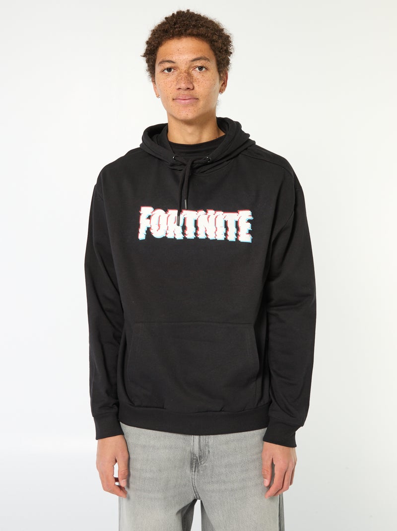 Sweater met capuchon 'Fortnite' zwart - Kiabi