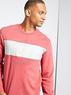 Sweater met color block in reliëf - Kiabi