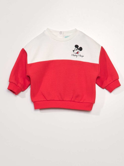 Sweater met colorblock 'Mickey' - Kiabi