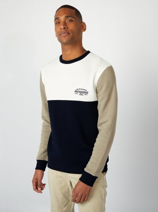 Sweater met colorblock-patroon