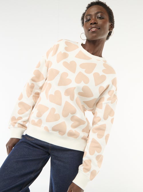 Sweater met fantasie ronde hals - Kiabi Sweater met fantasie ronde hals - Kiabi