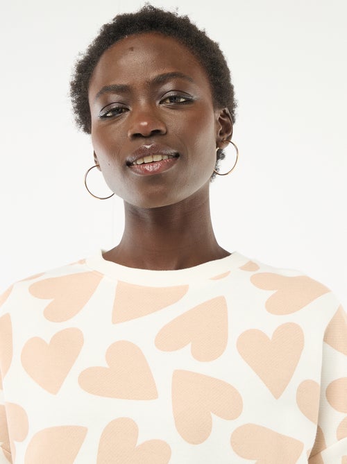 Sweater met fantasie ronde hals - Kiabi Sweater met fantasie ronde hals - Kiabi