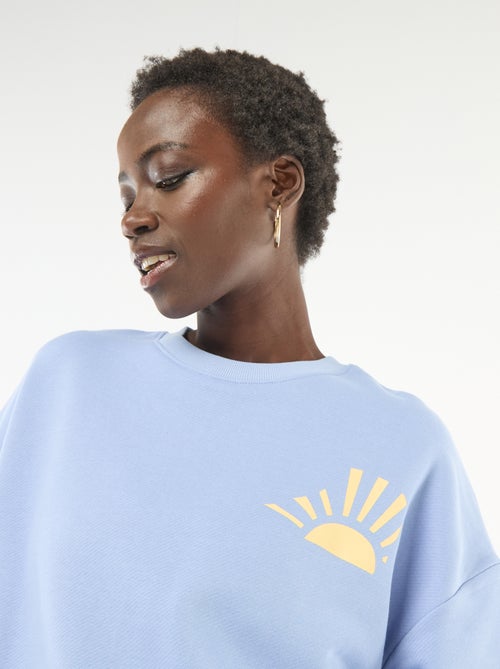 Sweater met fantasie ronde hals - Kiabi Sweater met fantasie ronde hals - Kiabi