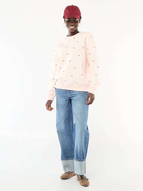 Sweater met fantasie ronde hals - Kiabi Sweater met fantasie ronde hals - Kiabi