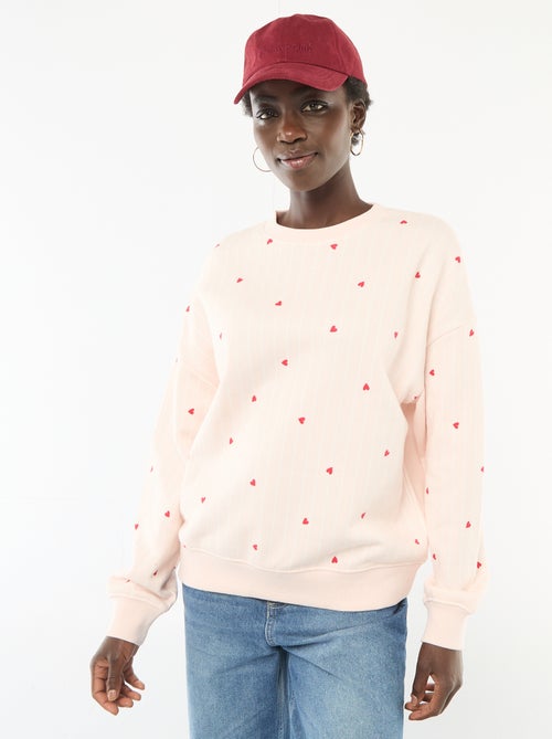 Sweater met fantasie ronde hals - Kiabi Sweater met fantasie ronde hals - Kiabi