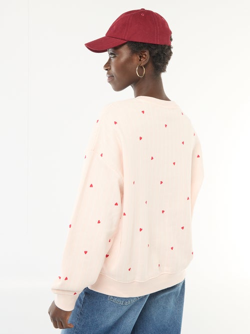 Sweater met fantasie ronde hals - Kiabi Sweater met fantasie ronde hals - Kiabi