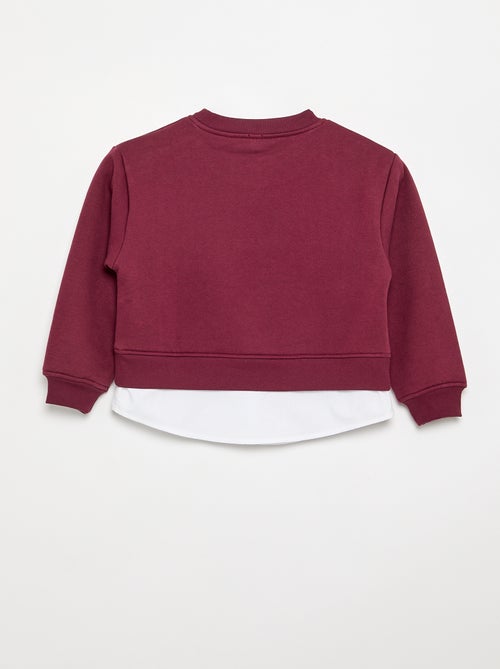 Sweater met geïntegreerde hemdonderkant en borstborduurwerk - Kiabi Sweater met geïntegreerde hemdonderkant en borstborduurwerk - Kiabi