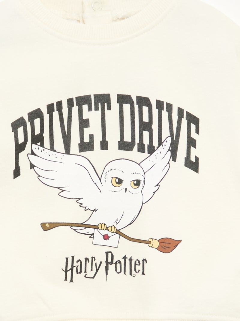 Sweater met 'Harry Potter'-print van katoen Wit - Kiabi