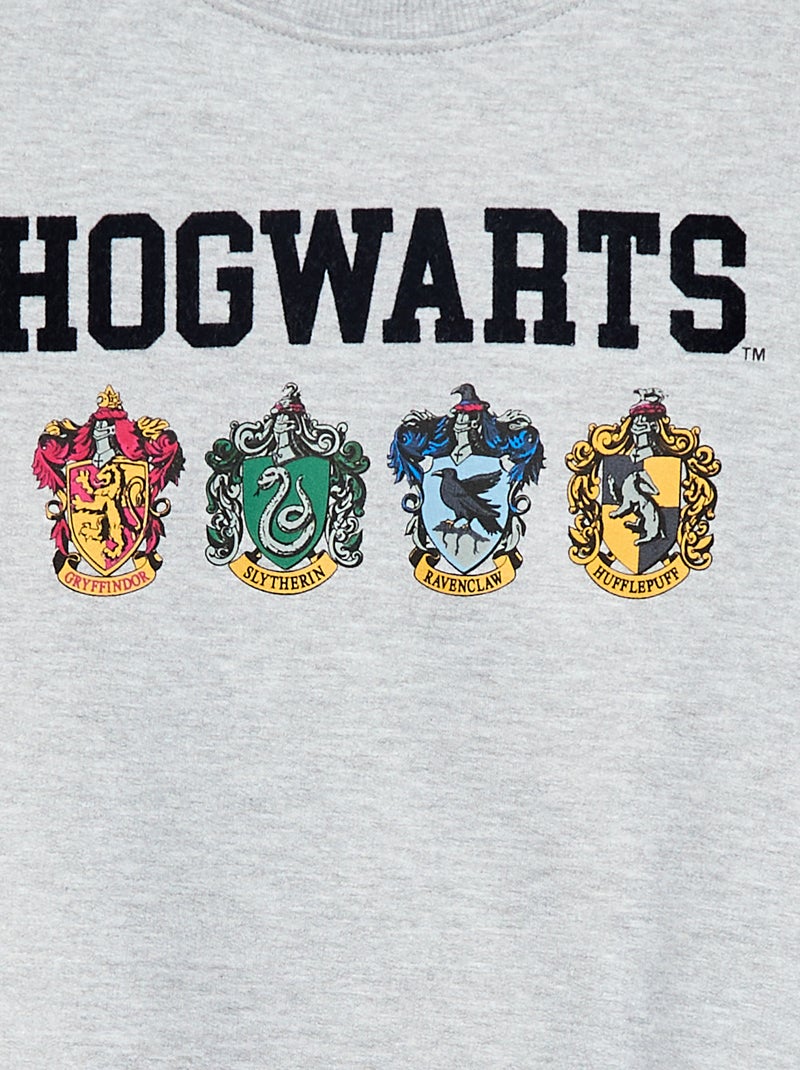 Sweater met 'Harry Potter'-print van zachte en warme fleece Grijs - Kiabi