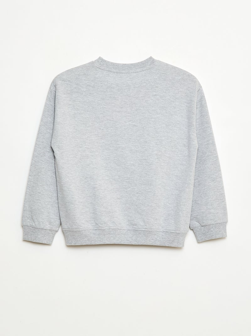 Sweater met 'Harry Potter'-print van zachte en warme fleece Grijs - Kiabi