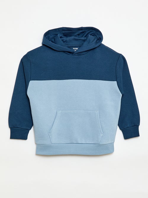 Sweater met kangoeroezak en kap - Kiabi