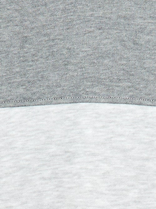 Sweater met kangoeroezak en kap - Kiabi