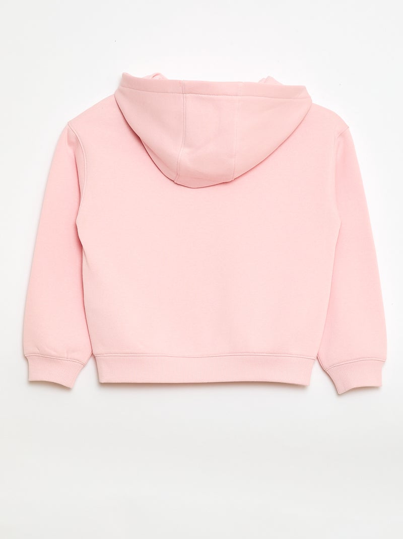 Sweater met kap en 'Stitch' print Rose - Kiabi