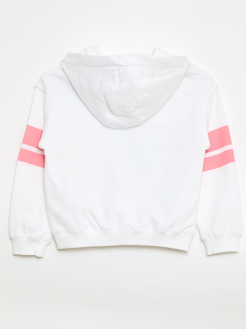 Sweater met kap 'Stitch' van 'Disney' Wit - Kiabi