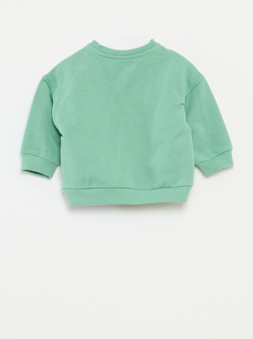 Sweater met kerstprint van katoenjersey - Kiabi