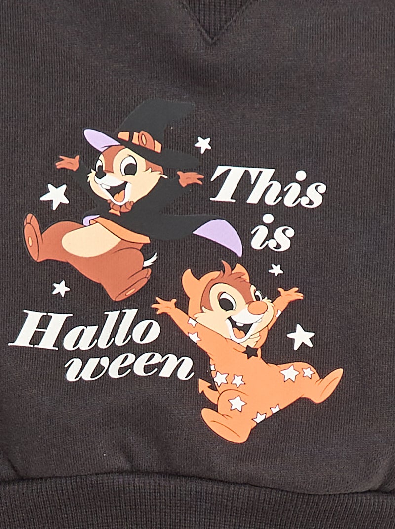 Sweater met Knabbel en Babbel-print Zwart - Kiabi