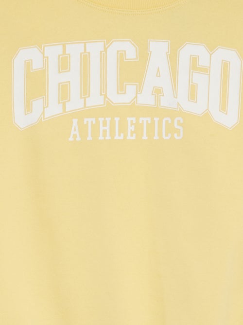 Sweater met korte mouwen en applicatie - Kiabi