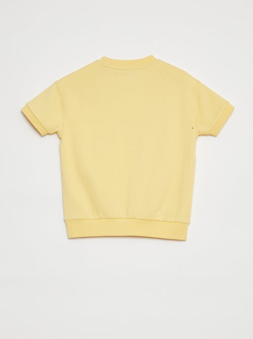 Sweater met korte mouwen en applicatie - Kiabi