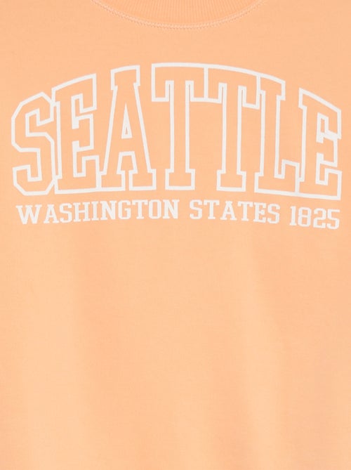 Sweater met korte mouwen en applicatie - Kiabi