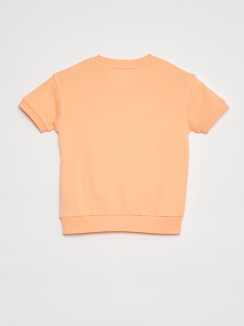 Sweater met korte mouwen en applicatie - Kiabi