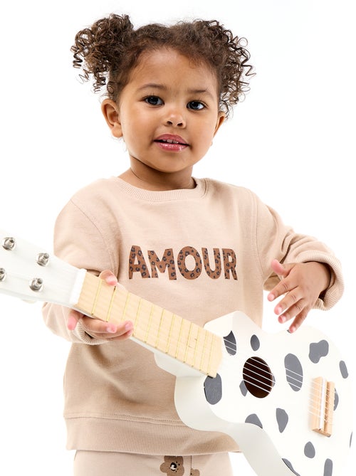 Sweater met lange mouw en print - Kiabi