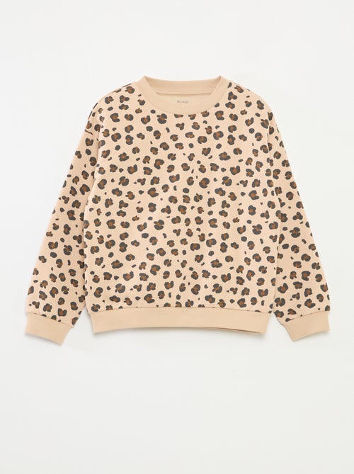 Sweater met lange mouw en print - Kiabi