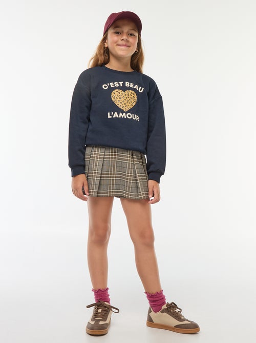 Sweater met lange mouw en print - Kiabi