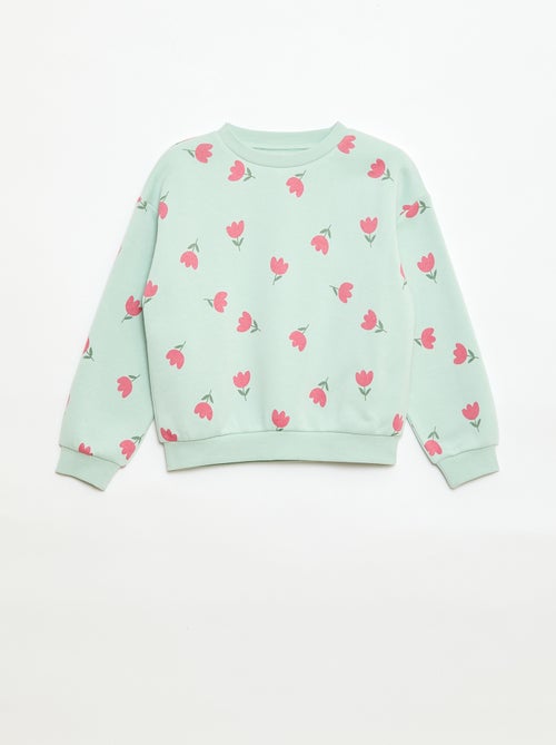 Sweater met lange mouw en print - Kiabi
