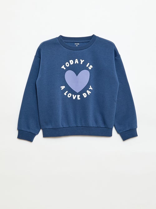 Sweater met lange mouw en print - Kiabi