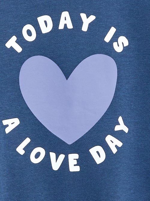 Sweater met lange mouw en print - Kiabi