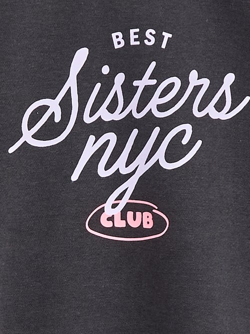 Sweater met lange mouw en print - Kiabi