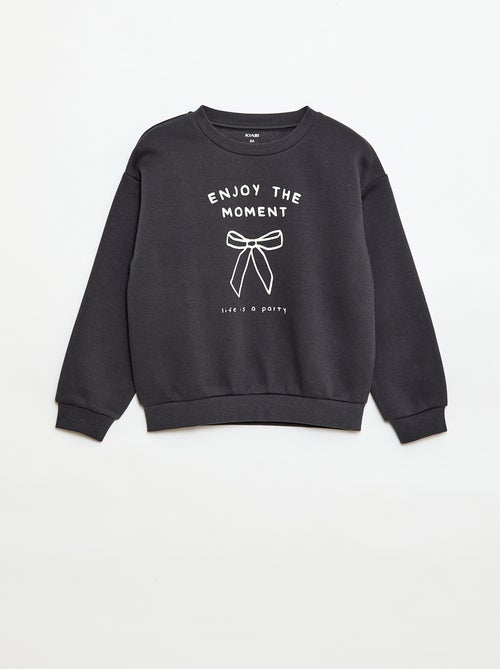 Sweater met lange mouw en print - Kiabi