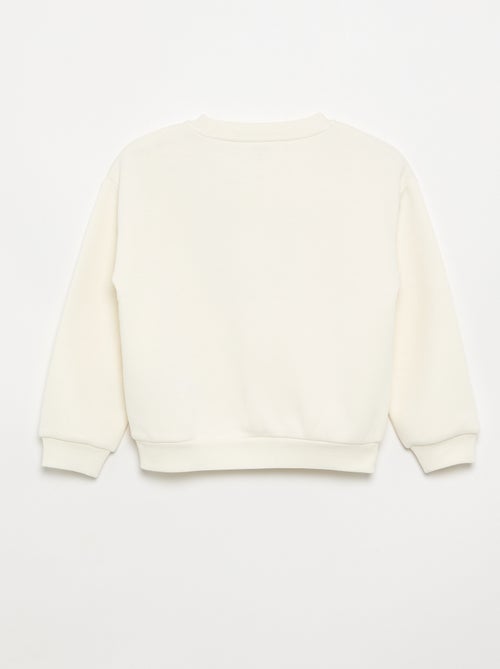 Sweater met lange mouw en print - Kiabi