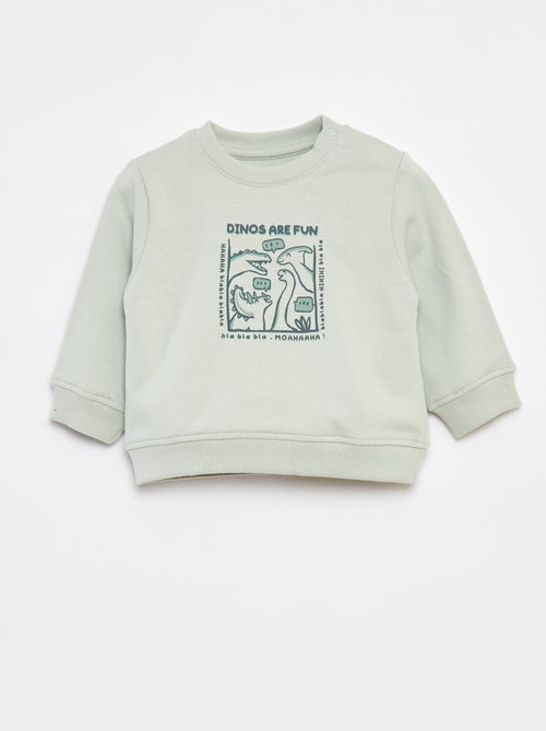 Sweater met lange mouw en print - Kiabi