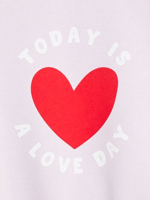 Sweater met lange mouw en print - Kiabi