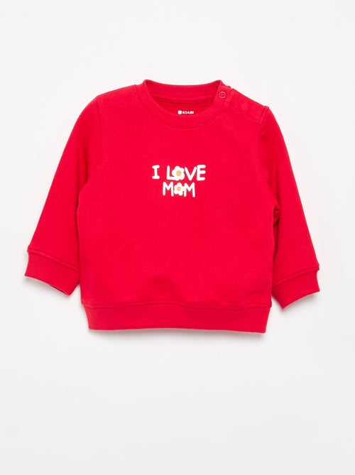 Sweater met lange mouw en print - Kiabi