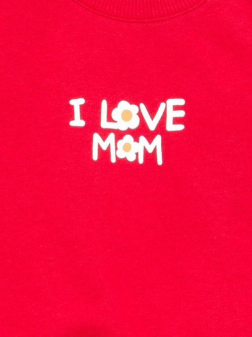 Sweater met lange mouw en print - Kiabi