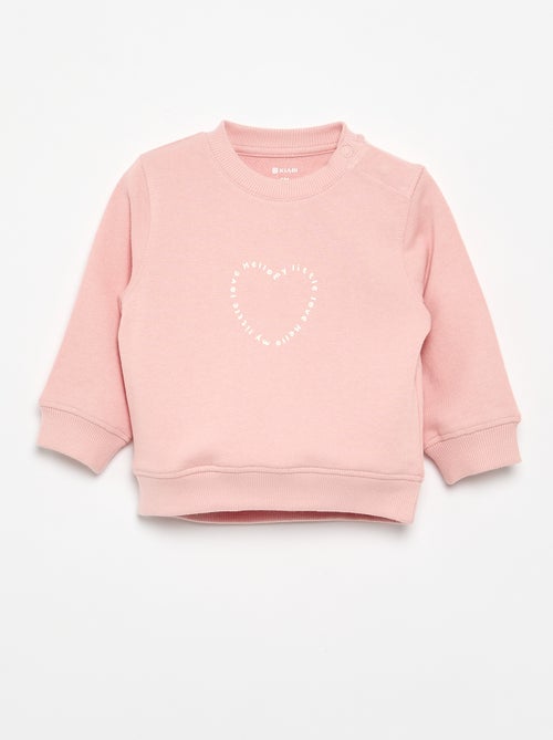 Sweater met lange mouw en print - Kiabi