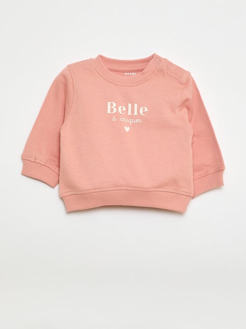 Sweater met lange mouw en print - Kiabi