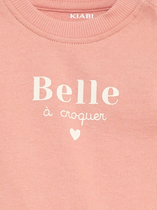 Sweater met lange mouw en print - Kiabi