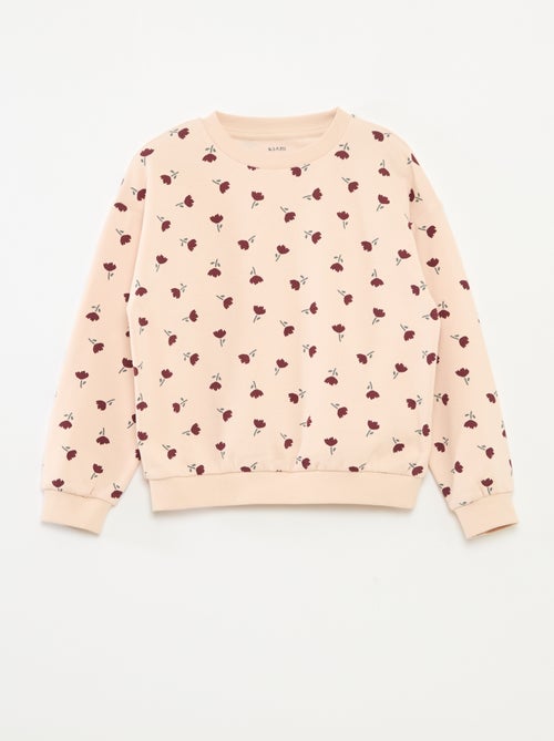 Sweater met lange mouw en print - Kiabi