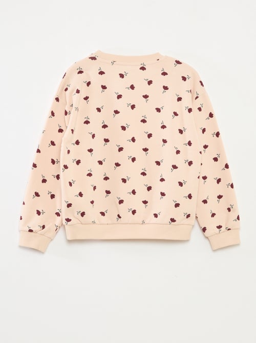 Sweater met lange mouw en print - Kiabi