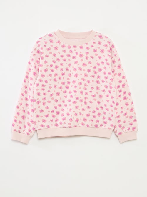 Sweater met lange mouw en print - Kiabi