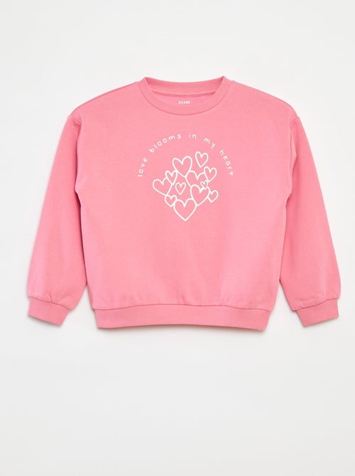 Sweater met lange mouw en print - Kiabi