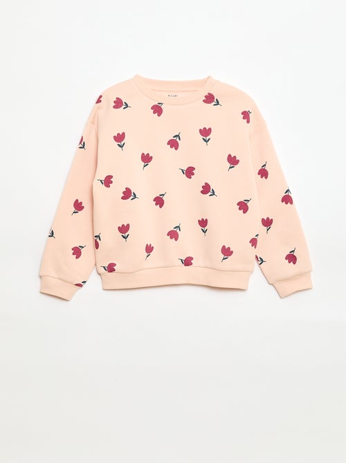 Sweater met lange mouw en print - Kiabi