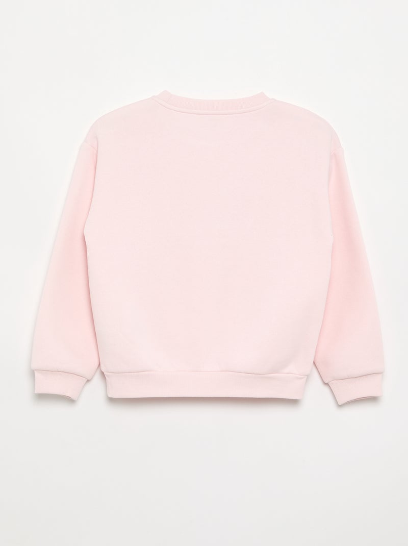 Sweater met lange mouw en print Rose - Kiabi