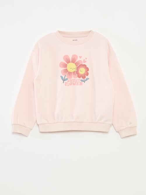 Sweater met lange mouw en print - Kiabi